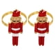 thumbnail image 2 of 2 anillos de servilleta navideños de metal con hebillas de cascanueces, porta servilletas de tela para decoración de mesas, fiestas y cenas navideñas., 2 of 7