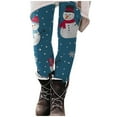 thumbnail image 2 of AOOCHASLIY Womens Christmas Pants Womens Fashion Casual Printed Tight Leggings High Waist Long Pants, 2 of 4