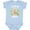 AE-Light Blue, variant on Cute Sloth I Love My Poppi with Green Leaves Boys or Girls Baby Bodysuit