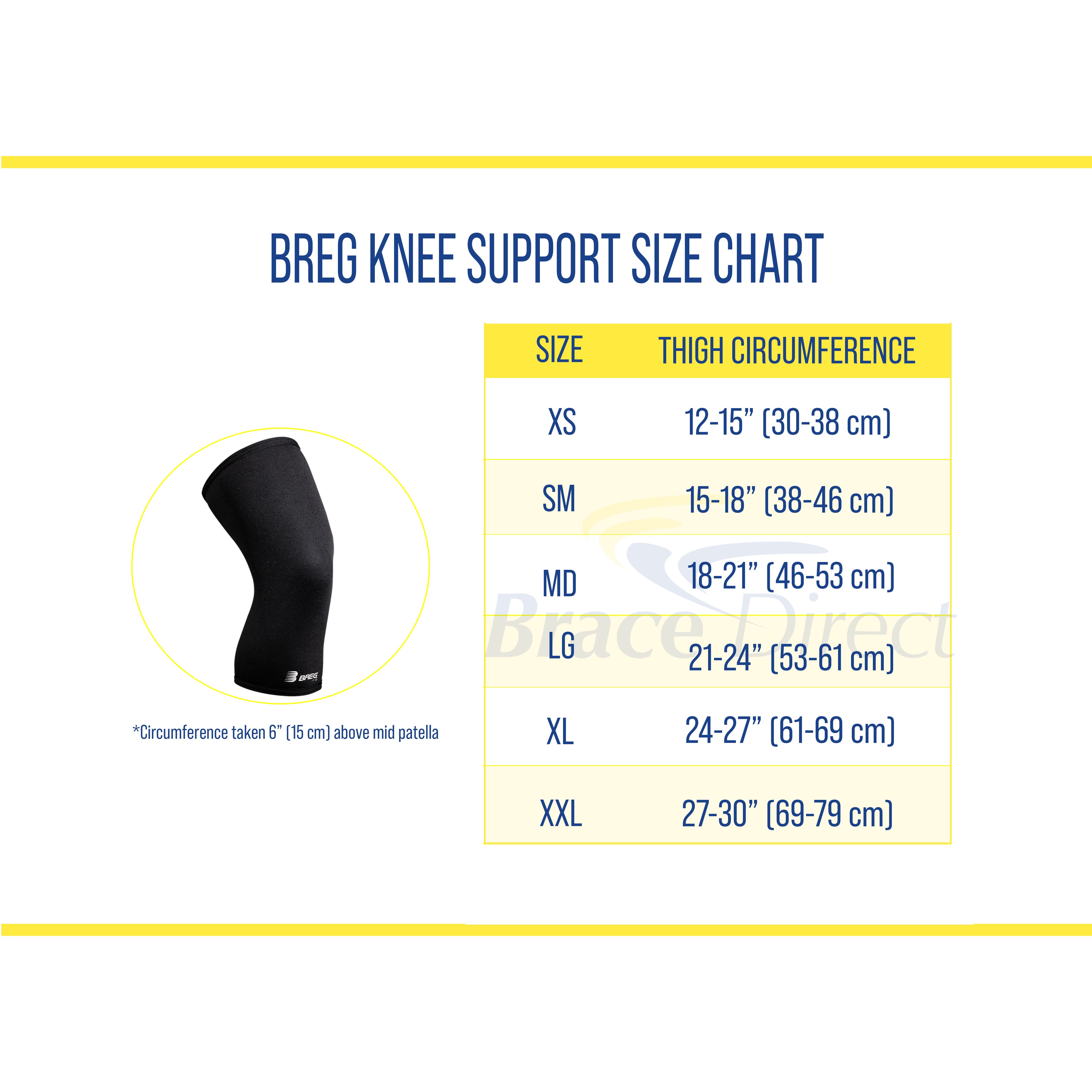 Breg Neoprene Knee Brace with Open Patella
