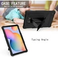 thumbnail image 5 of Epicgadget Case for Samsung Galaxy Tab A7 10.4 SM-T500/T505/T507 (2020) - Dual Layer Protective Hybrid Cover Case With Kickstand For Galaxy Tab A7 10.4 Inch Released in 2020 (Black/Black), 5 of 5