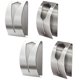 thumbnail image 1 of Juego de 4 soportes para toallas de cocina, gancho de acero inoxidable adhesivo sólido, autoadhesivo para baño (#1*2+#2*2) Sailing Electrónica, 1 of 5