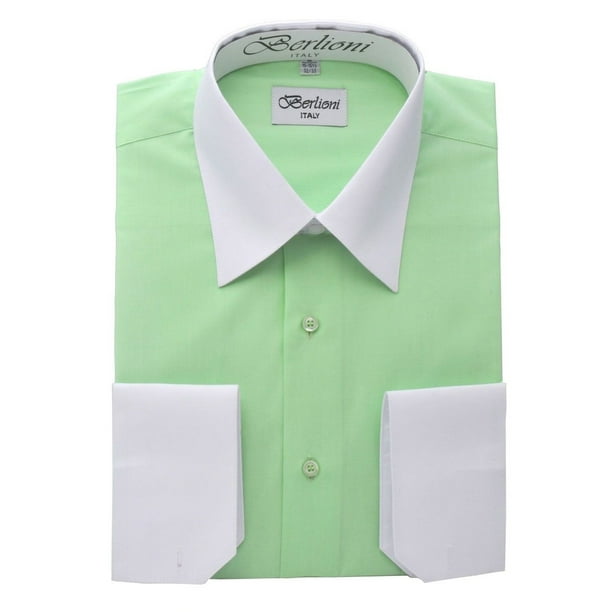 Berlioni - Men's Two Tone Dress Shirt - Walmart.com - Walmart.com