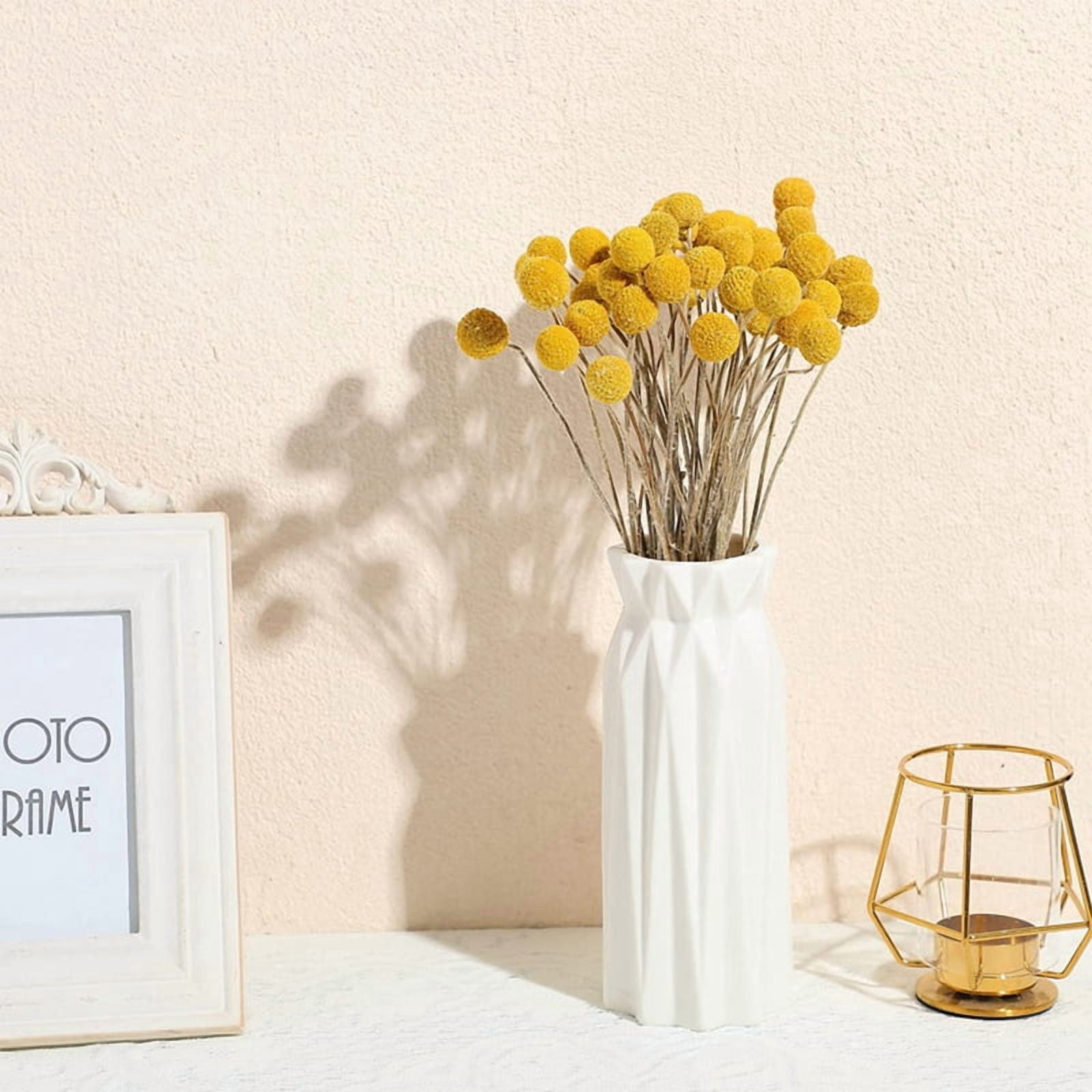 144 Pcs Dried Flowers Dried BillyBalls Dried Craspedia Flowers Button Yellow Dried Flowers Fake Silk Dried Flower