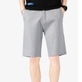 thumbnail image 6 of Flmei Men's Casual Shorts Washed Cotton Beach Shorts for Mens Summer Solid Colou Cargo Five Pants with Pockets Size 28-38, 6 of 9