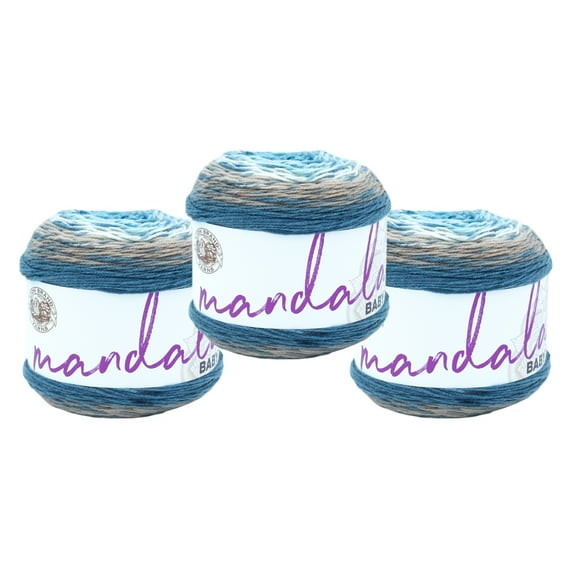 Lion Brand Yarn Mandala Baby Wishing Well Light Acrylic Yarn 3 Pack
