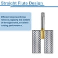 thumbnail image 4 of Uxcell 2pcs Straight Flute Thread Tap, M16 x 1.5 Metric Titanium Coated Screw Threading Tapping Tool Machine Taps, HSS-6542, 4 of 7