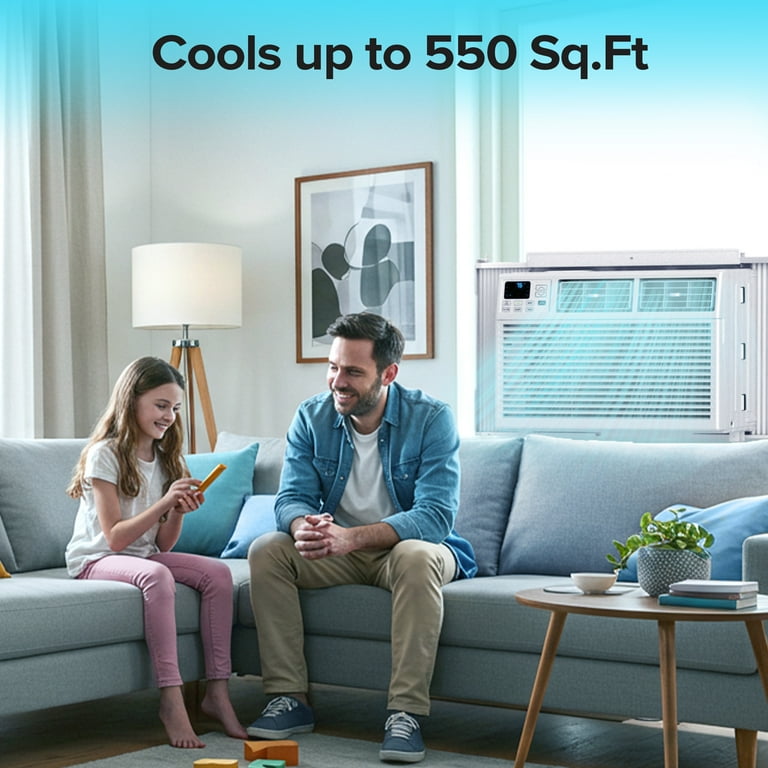 KissAir, Window Air Conditioner, 12000 BTU, 6-in-1 Modes with