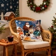 thumbnail image 4 of chaungfeng Christmas Decorations, Print Christmas Pillow Covers 18" x 18", with 8 Cute Patterns, Throw Pillow Covers for Home Christmas Decor, Soft Linen Material, 4 of 6