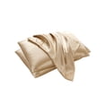thumbnail image 1 of KBOOK 2PCS Silk Pillowcases Stain Pillow Cover with Zipper Bedding Sofa Pad, 20"x 26", 1 of 6