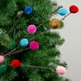 thumbnail image 3 of Northlight 29" Multi Colored Pom Pom Bohemian Christmas Spray, 3 of 3
