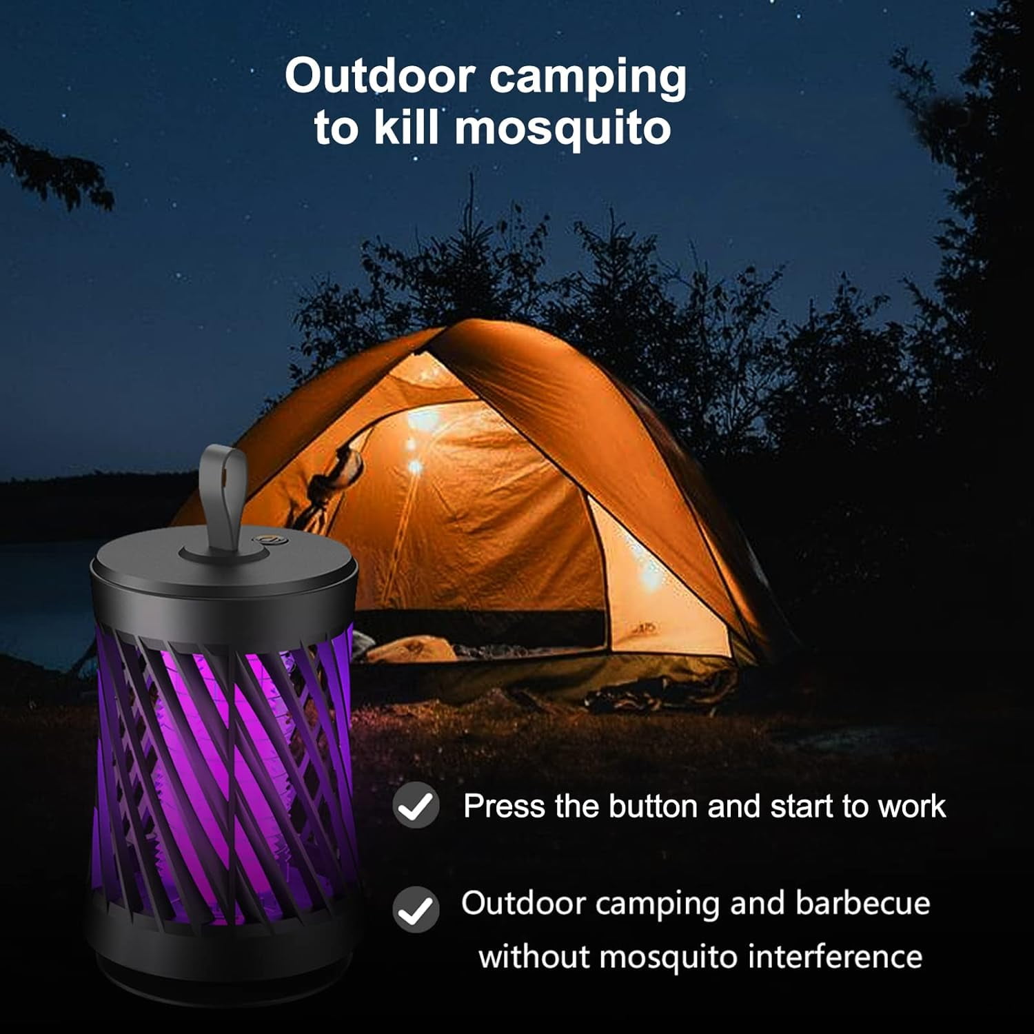 Bug Zapper Indoor, Electric Indoor Bug Zapper Outdoor, 2 in 1 Mosquito Zapper, Powerful Bug Zapper with Purple Lights for Home, Garden, Patio