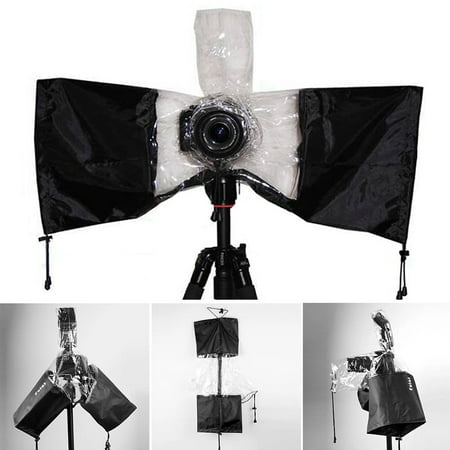 EIMELI Professional Waterproof DSLR Camera & Flashlight Rain Cover for Digital SLR Cameras Nikon/Canon/Sony and etc