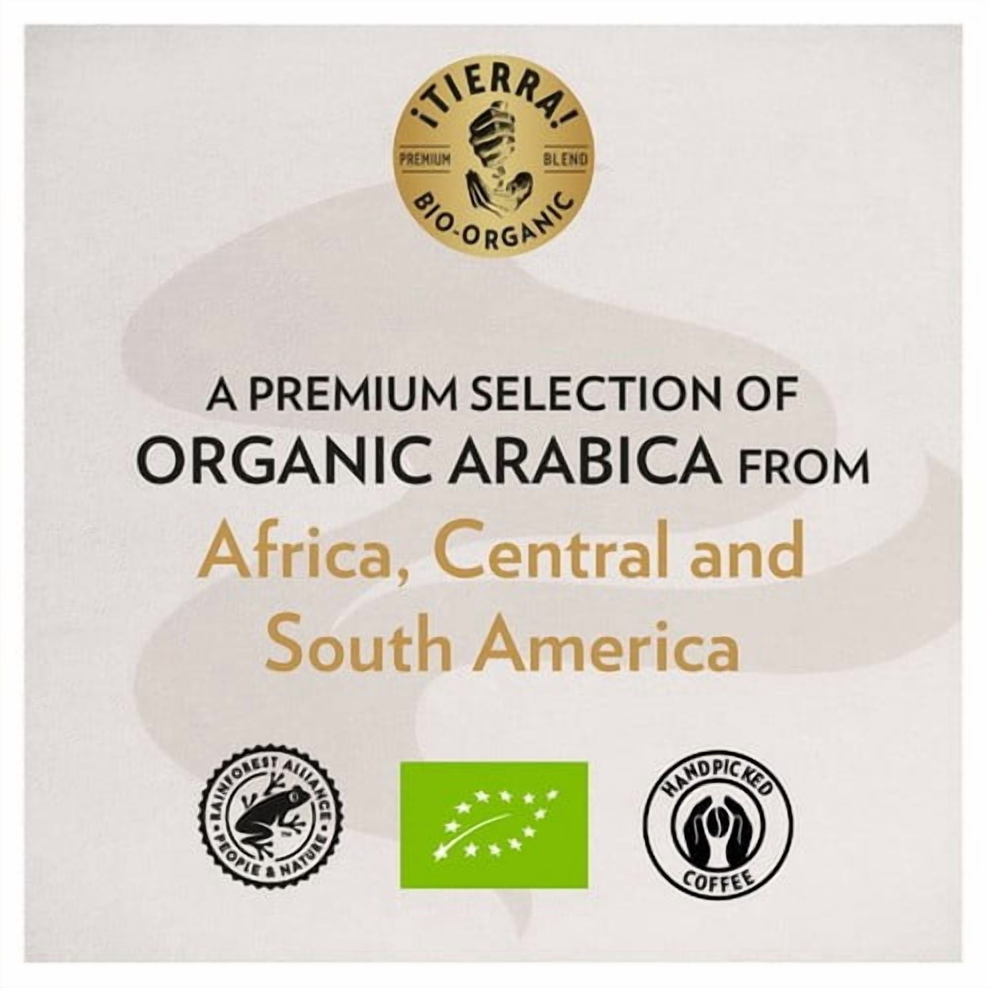 Lavazza Tierra Organic Coffee Beans 500g, British Import (Pack of 2)