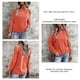 thumbnail image 4 of Home Knitwear, Off Shoulder Women Sweater Pure Color Polyester  For Travel ANGGREK Naranja L, 4 of 6