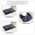 thumbnail image 4 of Royal 3-Piece Microfiber Bath Rug Set, Soft Plush Bathroom Mats with Non-Slip Rubber Backing, Quick-Dry, Ultra-Absorbent, Machine Washable Rugs for Shower, Tub, Vanity, and Toilet Areas, Navy, 4 of 11