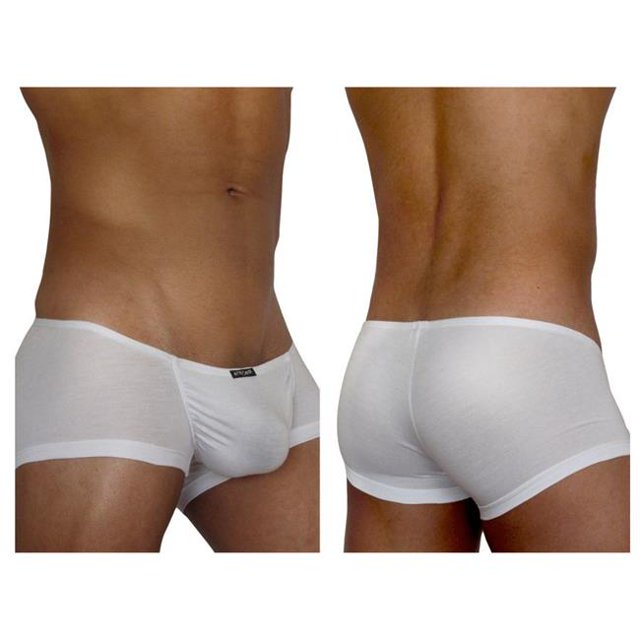 ErgoWear 810212031361 Male EW0701 Feel Modal Long Boxer, White - Large