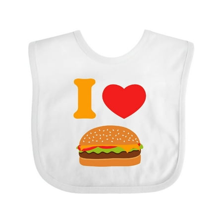 

Inktastic I Love Cheeseburgers Gift Baby Boy or Baby Girl Bib