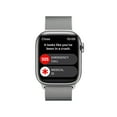 thumbnail image 4 of Apple Watch Series 8 GPS + Cellular 41mm Silver Stainless Steel Case with Silver Milanese Loop. Fitness Tracker, Blood Oxygen & ECG Apps, Always-On Retina Display, 4 of 9