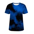 thumbnail image 4 of MEICHEN Women's Shirt T Shirt Glitter Shirt Fashion Starry Summer Shirt Round Neck Short Sleeve Top Outfit, 4 of 9