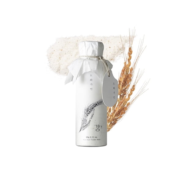 Jabón en polvo de salvado de arroz House of Dohwa, exfoliante suave, 60 g