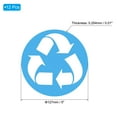 thumbnail image 2 of Uxcell Recycle Stickers Bin Labels, 5 Inch Recycling Vinyl Indoor Use White on Blue 12 Pack, 2 of 5