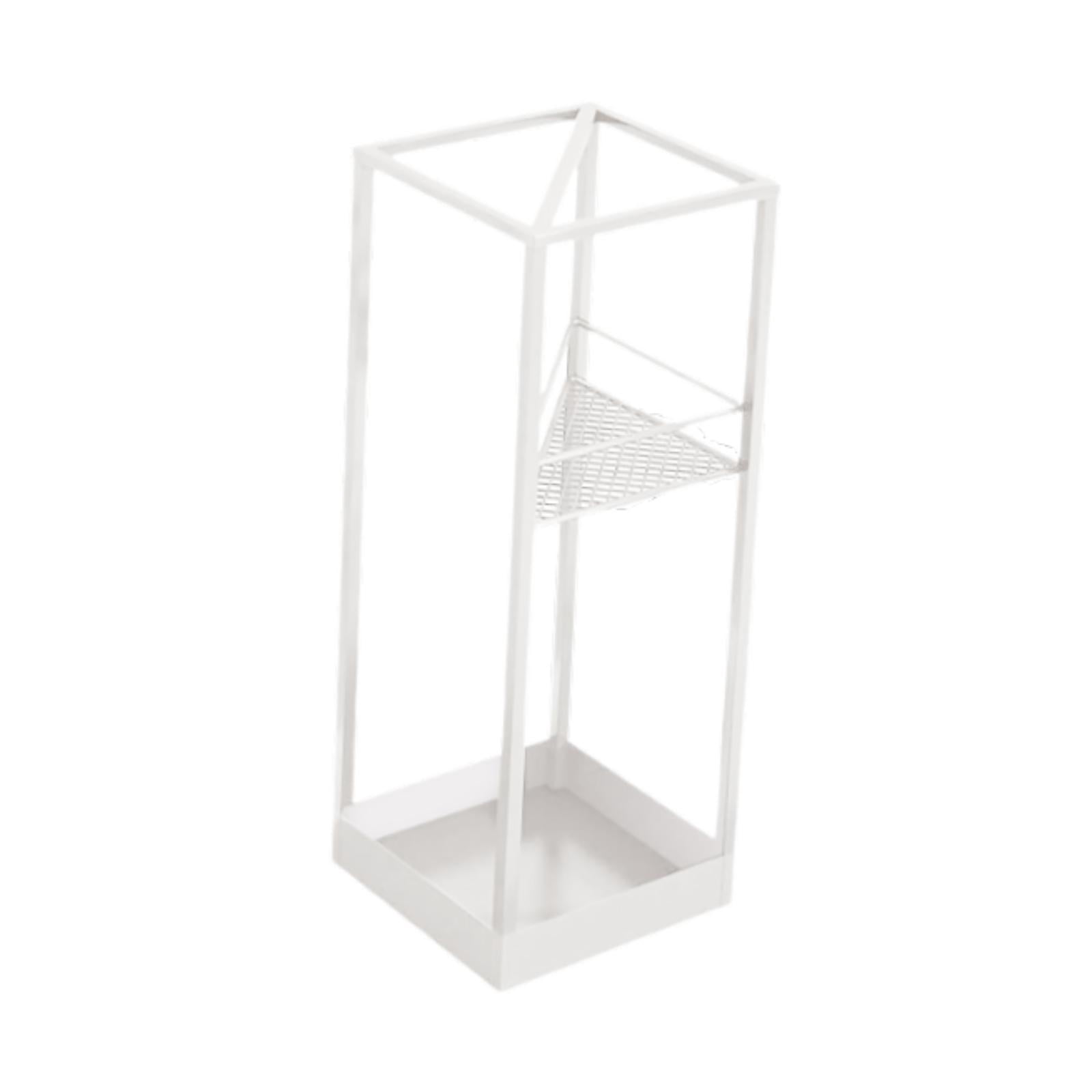 Fiocias Bucket for an umbrella organizing container with a holder with bin of the bin of White