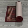 thumbnail image 6 of Ottomanson Machine Washable Non-Slip Rubberback Border 2x5 Indoor Runner Rug, 20" x 59", Red, 6 of 10