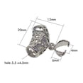 thumbnail image 4 of 12 Conector de Clip de Joyería con Forma de Flor de Filigrana de Latón para Collares de Bricolaje, 4 of 9