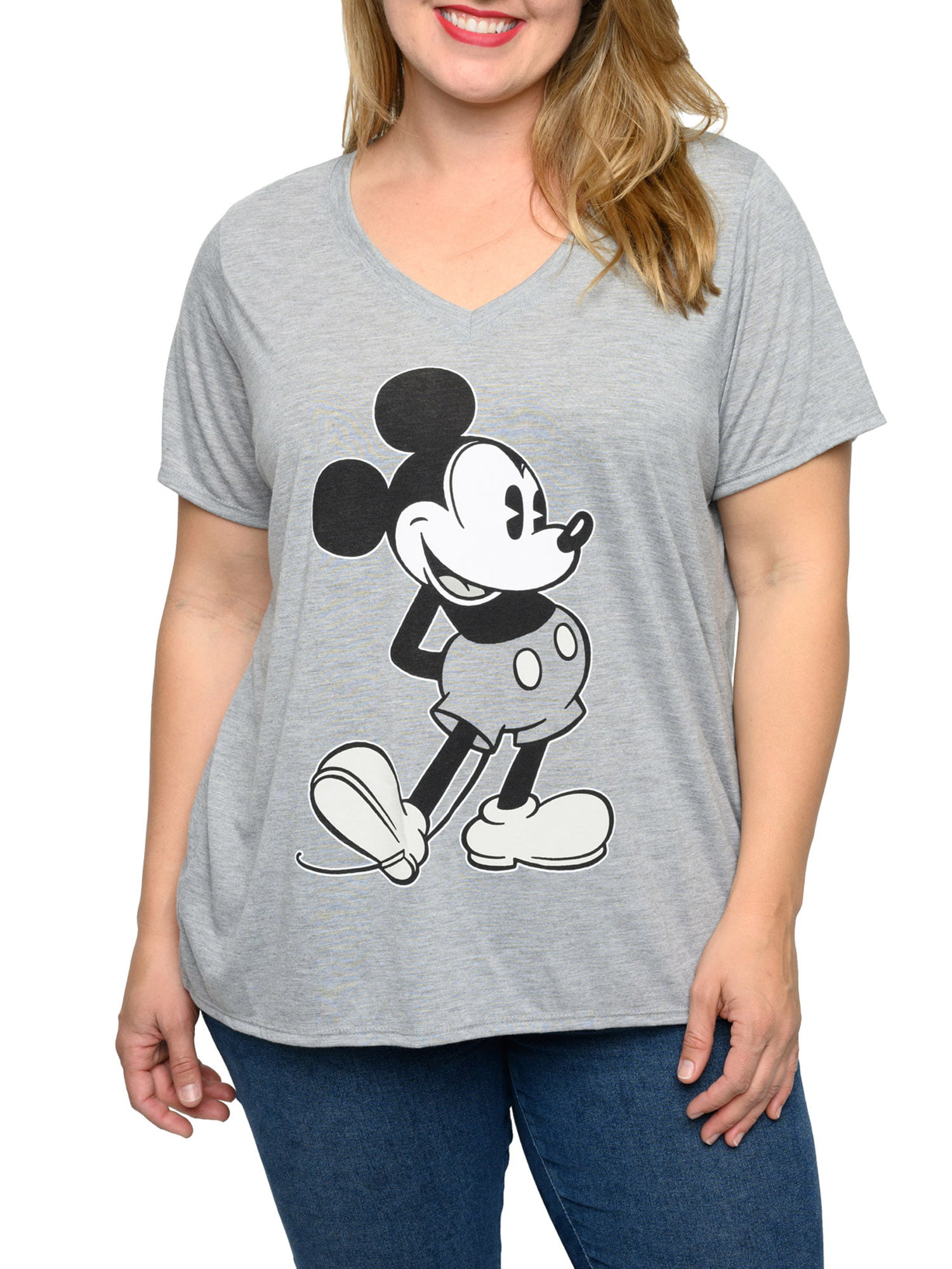 HOT SALE【Plus Size/40-150KG】Disney Mickey Oversized Korean Style Women Plus  Size Striped T-shirt Short Sleeves BIg Loose Mickey Printed Summer Tee  Maternity Pregnancy T-shirt Round Neck Casual Top Fashion Big Size  Medium-Long Length
