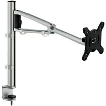 Novus MY One Plus Monitor Arm and 13.75" MY Column with System Clamp Base, Ergonomic & Adjustable, Silver