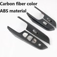 thumbnail image 3 of For Nissan Navara Np300 2016-2021 Car Carbon Fibre Window Glass Lift Switch Button Panel Cover Trim, 3 of 5