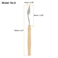 thumbnail image 2 of Uxcell 2 Packs 10mm Width No.6 Stainless Steel Palette knife Spatula Oil Painting Knife Plastic Handle, 2 of 6