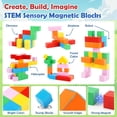 thumbnail image 3 of Bloques Magnéticos Dreamon 52 piezas Cubos Mini de Construcción, 3 of 7