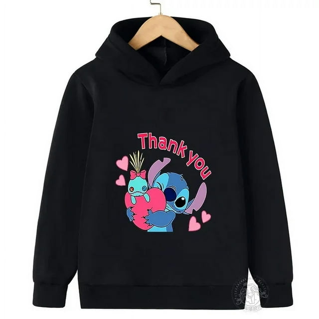 Printemps Automne Disney Stitch Mode de Rue Chandail pour Garçons et Filles Chandail de Sport pour Enfants Extérieur Enfants Chandail à Capuchon l'Image color3 110