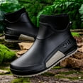thumbnail image 4 of Pandaie Women's Deck Boots Waterproof Ankle Rain Boots Outdoor Fishing Garden Shoes Lightweight Anti Slip Work Rainboots Booties Grey 10, 4 of 6