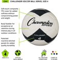 thumbnail image 3 of Champion Sports Challenger Soccer Ball, Size 4, Blue/White, 3 of 5