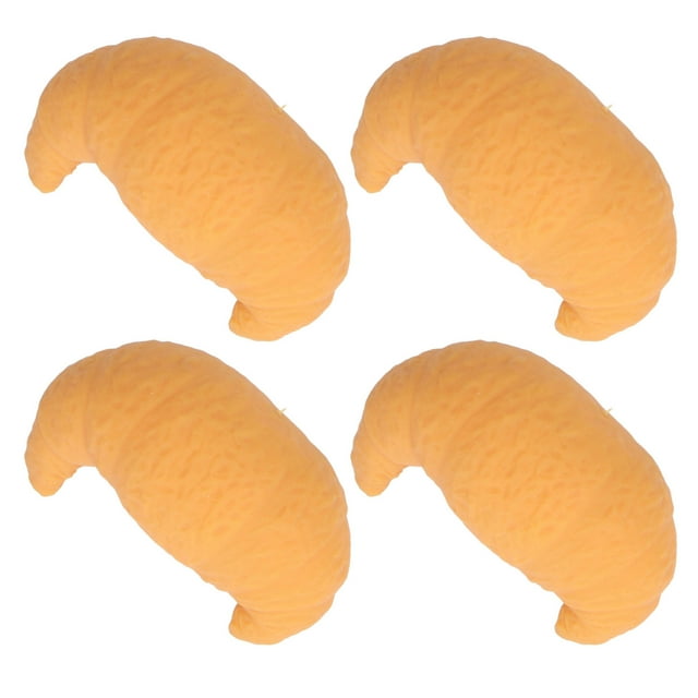 Juguete para apretar, juguete de croissant de simulación, juguete de croissant de descompresión, juguete de croissant blando, características de vanguardia