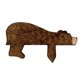 thumbnail image 2 of Decoración de puerta con forma de oso de madera, linda escultura de esquina para tu rincón, estatua artística, 2 of 4