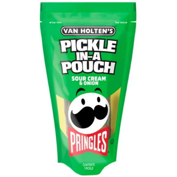 Van Holten's Pringles Sour Cream & Onion Pickle-in-a Pouch 1 Each