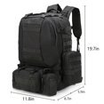 thumbnail image 2 of ‌75L Large Tactical Backpack - Multi-Compartment Rucksack for Outdoor Gear (Black Python)‌, 2 of 7
