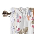 thumbnail image 6 of Leaf Line Flower Plant Small Curtain Rod Pocket Short Curtains Half Drapes Partition Cabinet Door Window Curtains Home Decor, 6 of 6