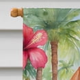 thumbnail image 3 of Redbone Coonhound Luau House Flag, 3 of 7