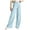 Sky Blue, variant on Womens Trouser Pants Casual Wide Leg Dress Pants High Waist Tailored Button Down Trousers with Pockets Petite Pants for Women Bronze XXL
