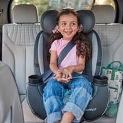 Safety 1st Grow and Go All-in-One Slim Convertible Car Seat Rear Facing, (5-40 lbs), Forward Facing (30–65 lbs), High Back Booster Seat (40-100 lbs.), Green Gables
