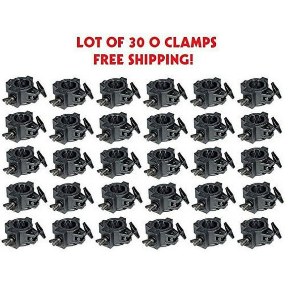 DJ LIGHTING EQUIPMENT O-CLAMP 30 PACK Mount Lights to Trussing and Pipe