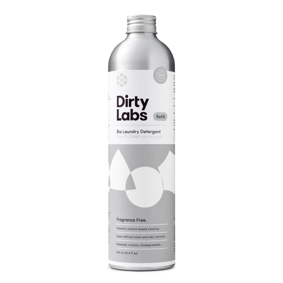 Detergente líquido para ropa Dirty Labs, sin aroma, 640 ml, 80 cargas