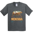thumbnail image 3 of Inktastic Montana Vacation Bear Silhouette Youth T-Shirt, 3 of 5