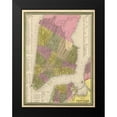 thumbnail image 2 of Harbick, N. 12x14 Black Modern Framed Museum Art Print Titled - Vintage NYC Map, 2 of 5