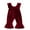 Wine Red, variant on nvzhuang Toddler Girls Autumn Winter Jumpsuit Ruffle Sleeve Velvet One-piece Suspender Flared Pants